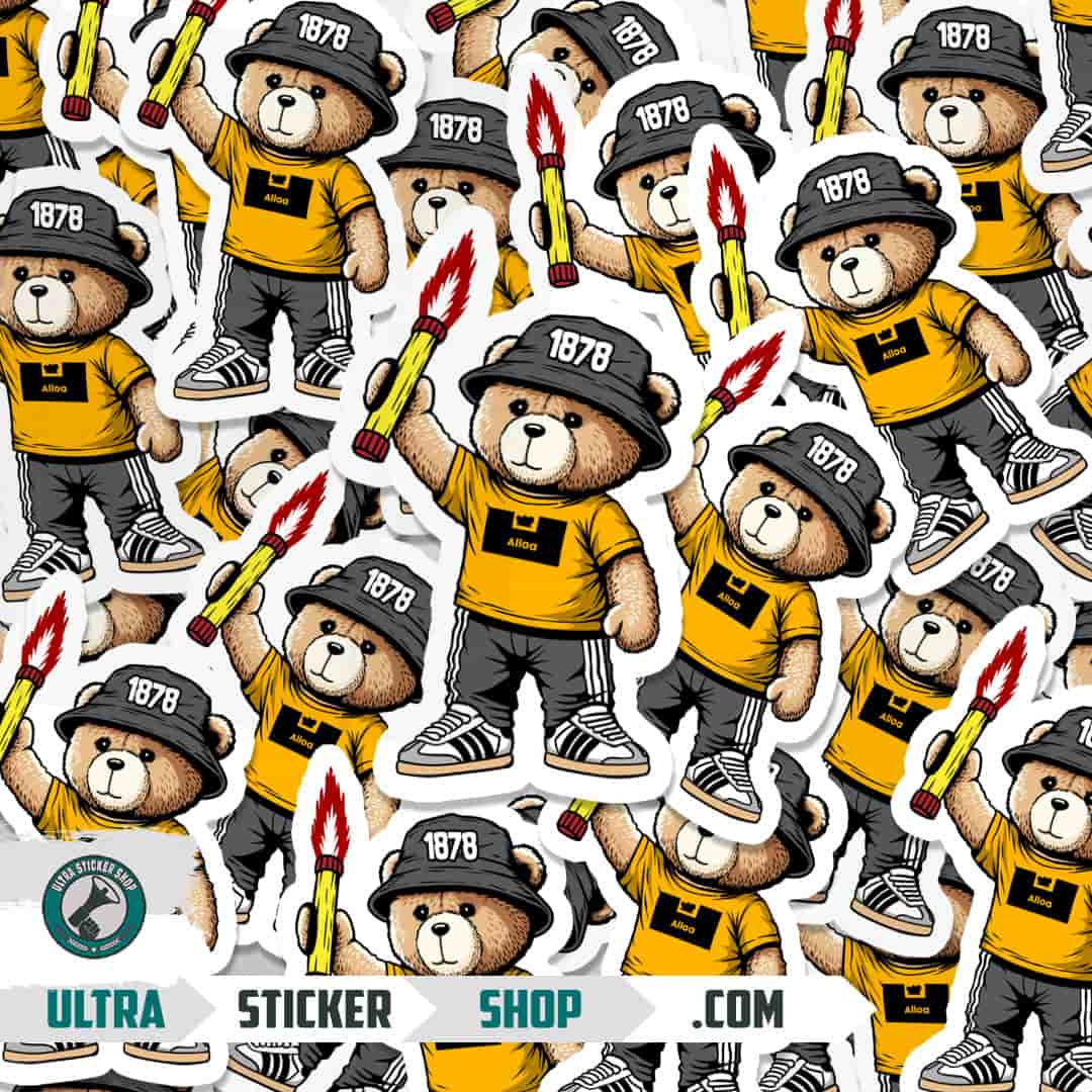 Alloa 1878 bear Stickers