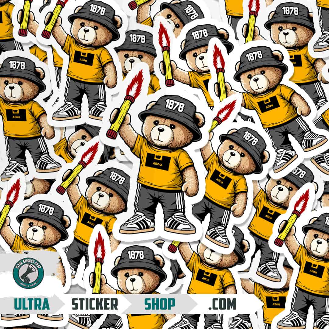 Alloa 1878 bear Stickers