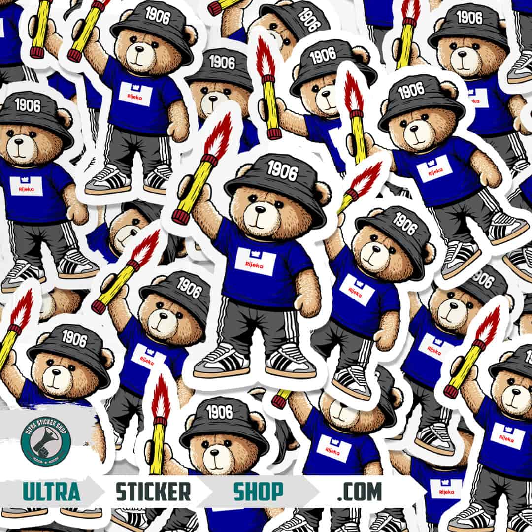 Rijeka 1906 bear Stickers