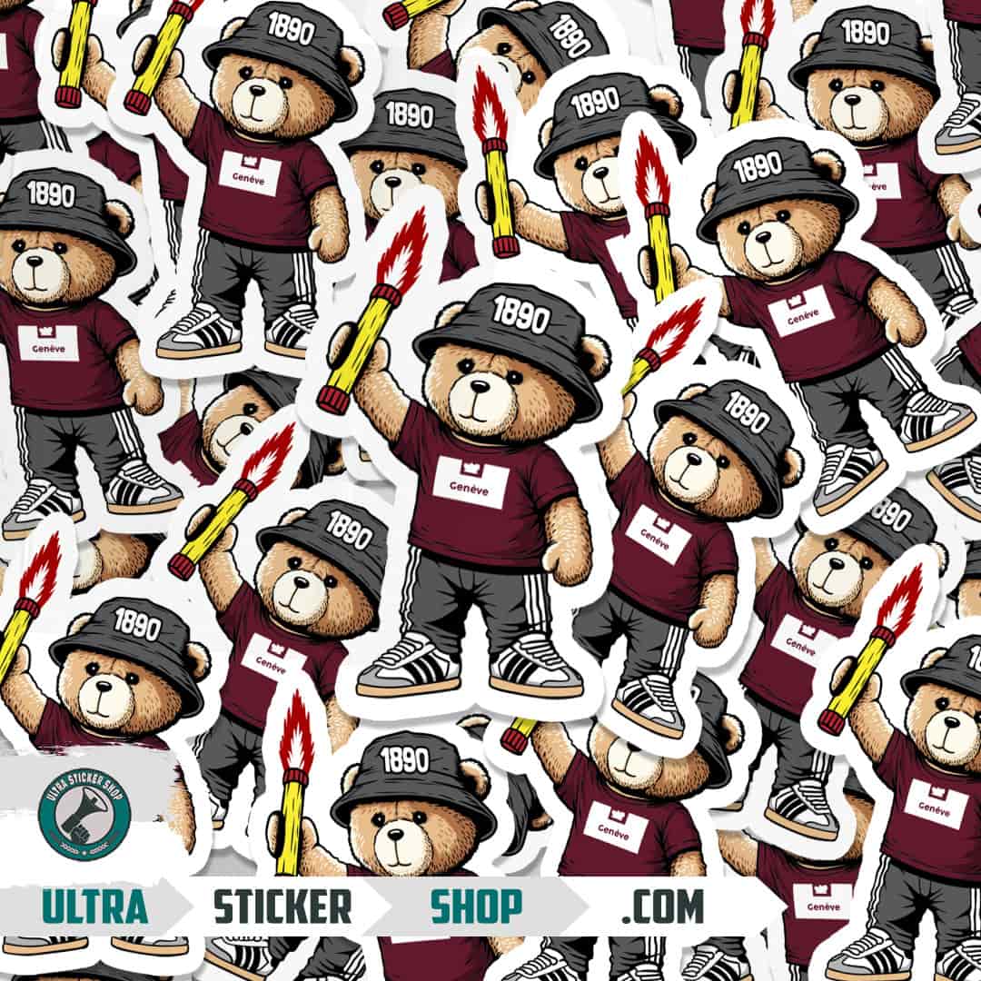 Genève 1890 bear Stickers
