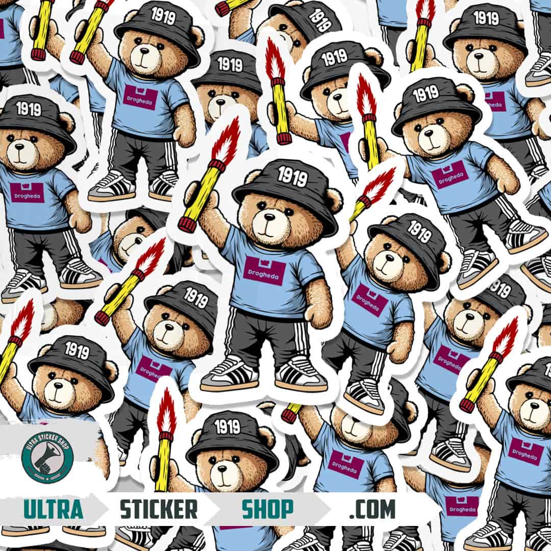 Drogheda 1919 bear Stickers