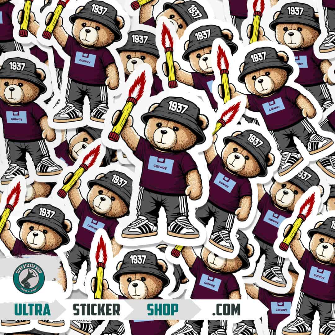 Galway 1937 bear Stickers