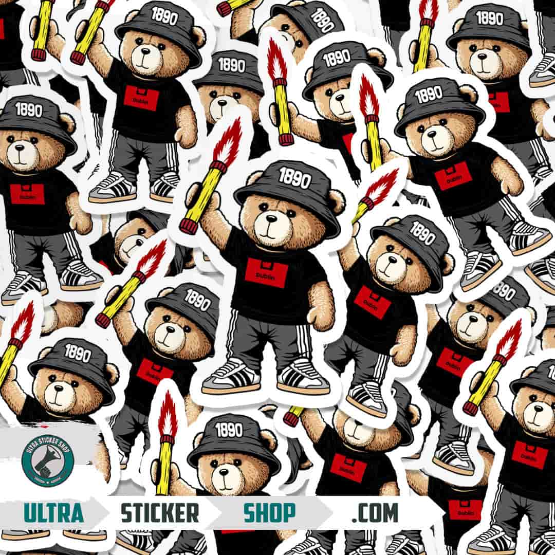 Dublin 1890 bear Stickers