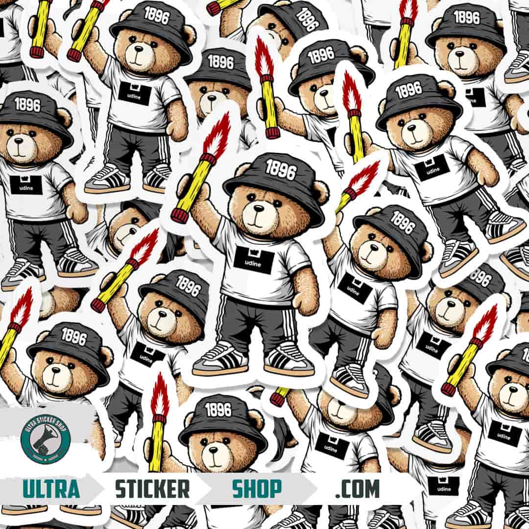 udine 1896 bear Stickers