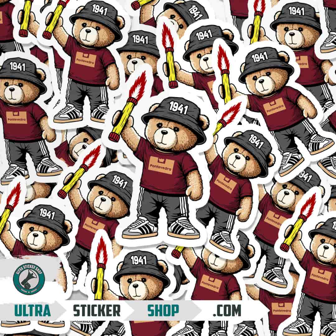 Pontevedra 1941 bear Stickers