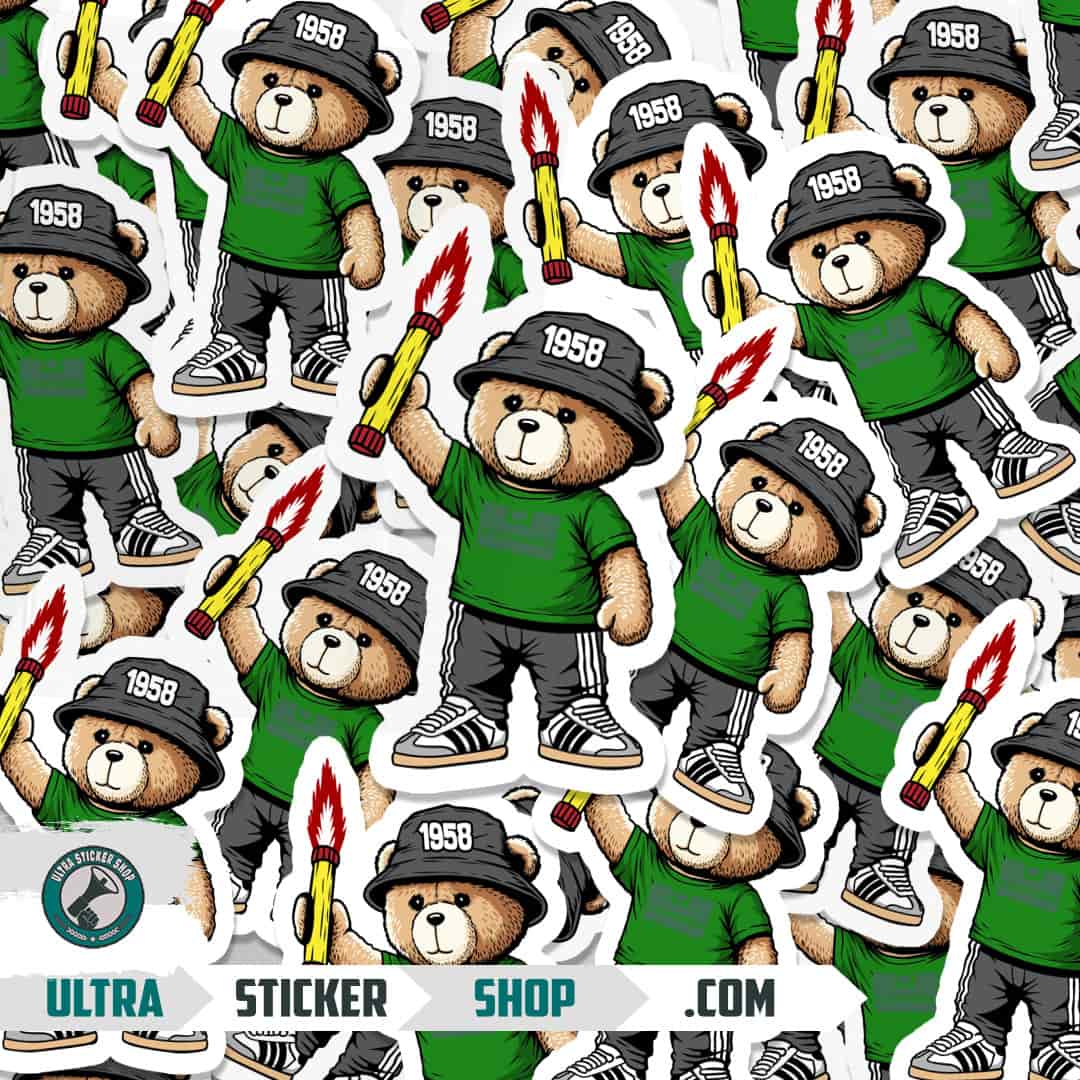 O Carballiño 1958 bear Stickers
