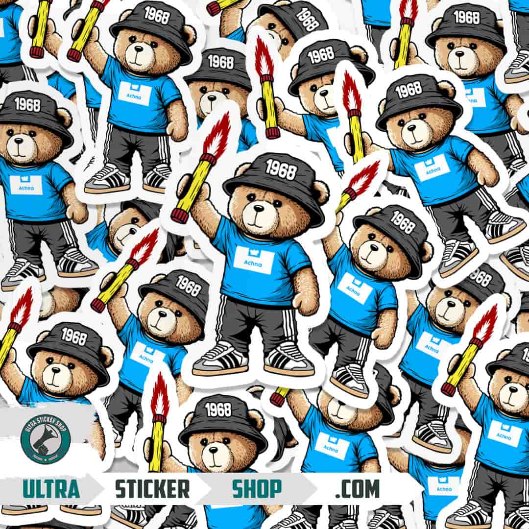 Achna 1968 bear Stickers