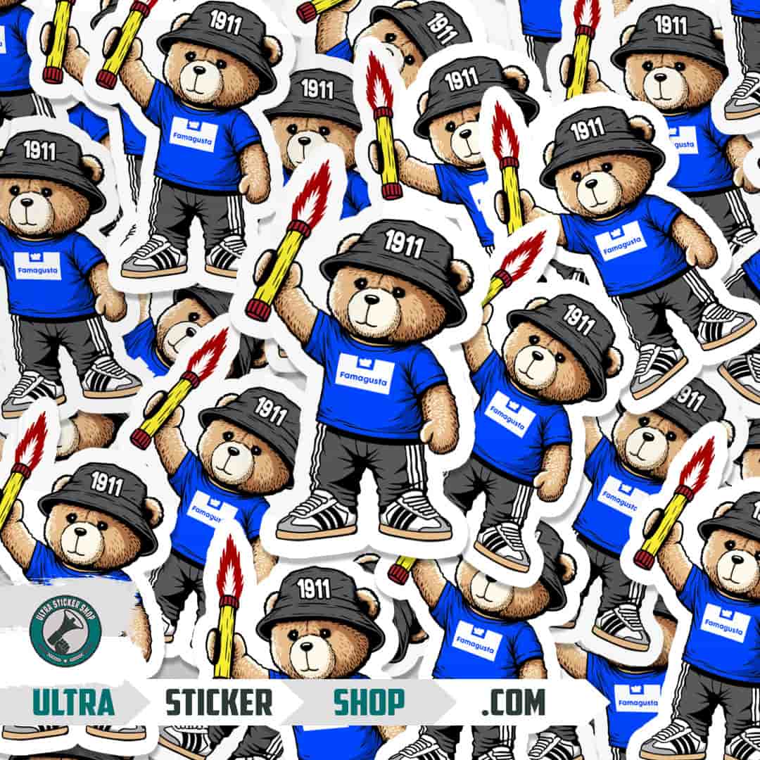 Famagusta 1911 bear Stickers