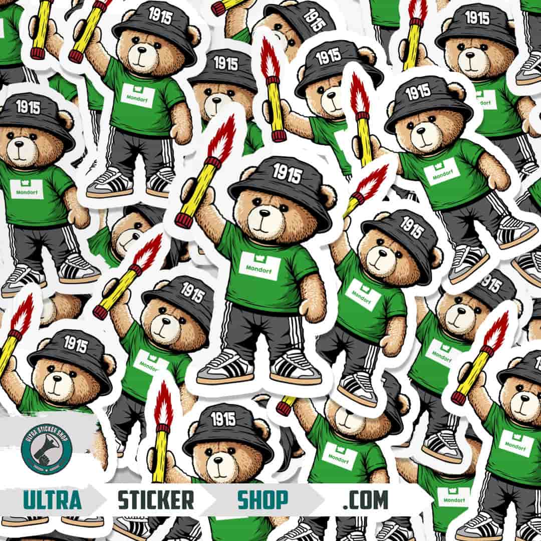 Mondorf 1915 bear Stickers