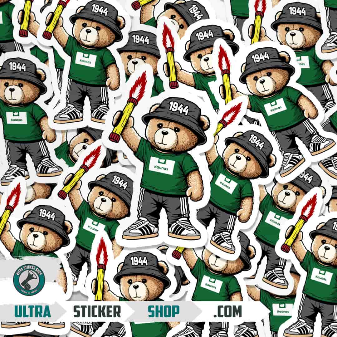 Kaunas 1944 bear Stickers