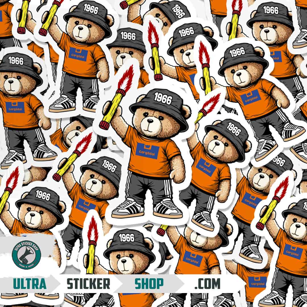 Gargždai 1966 bear Stickers