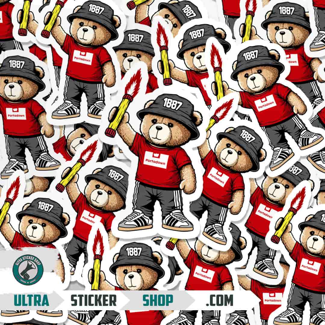 Portadown 1887 bear Stickers