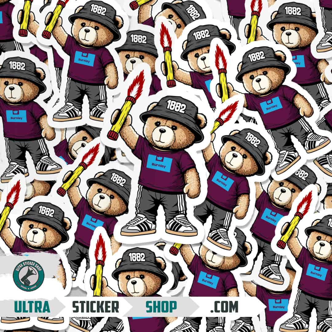 Burnley 1882 bear Stickers