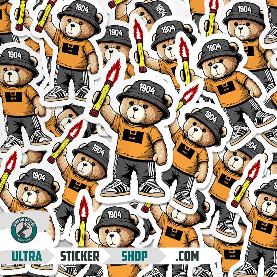 Hull 1904 bear Stickers