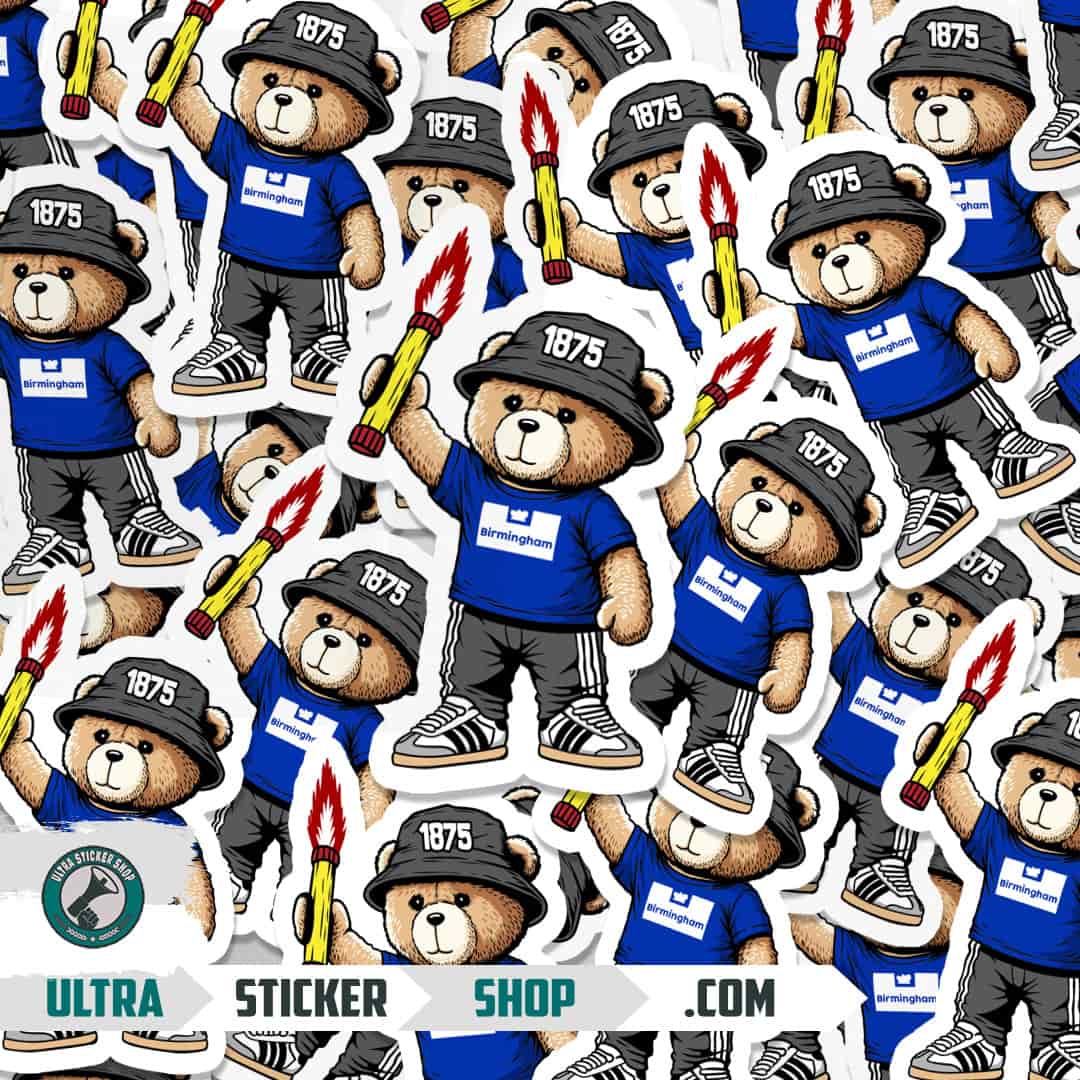 Birmingham 1875 bear Stickers