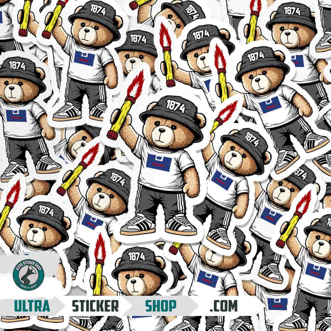 Bolton 1874 bear Stickers