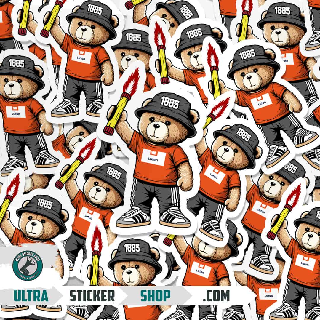 Luton 1885 bear Stickers