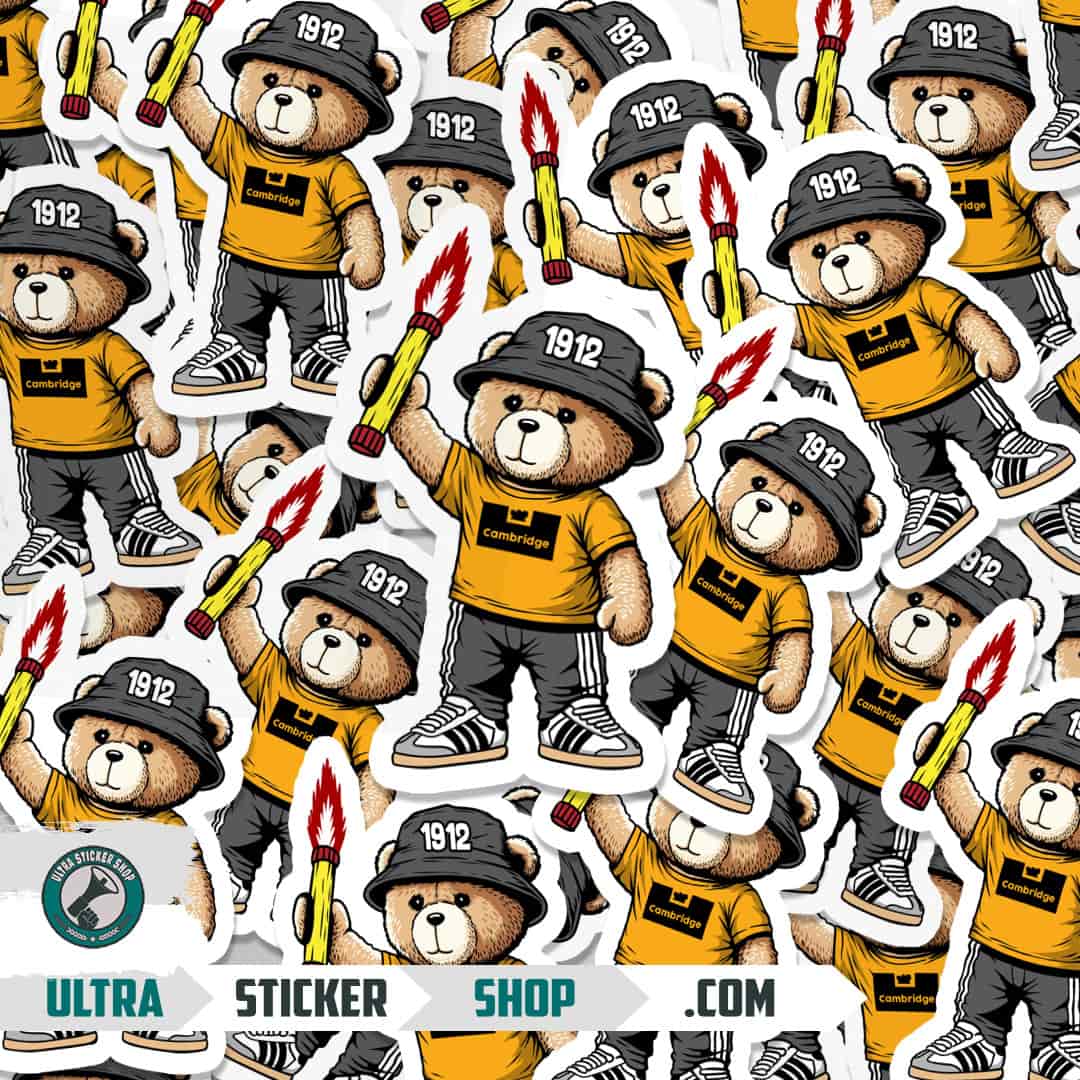 Cambridge 1912 bear Stickers