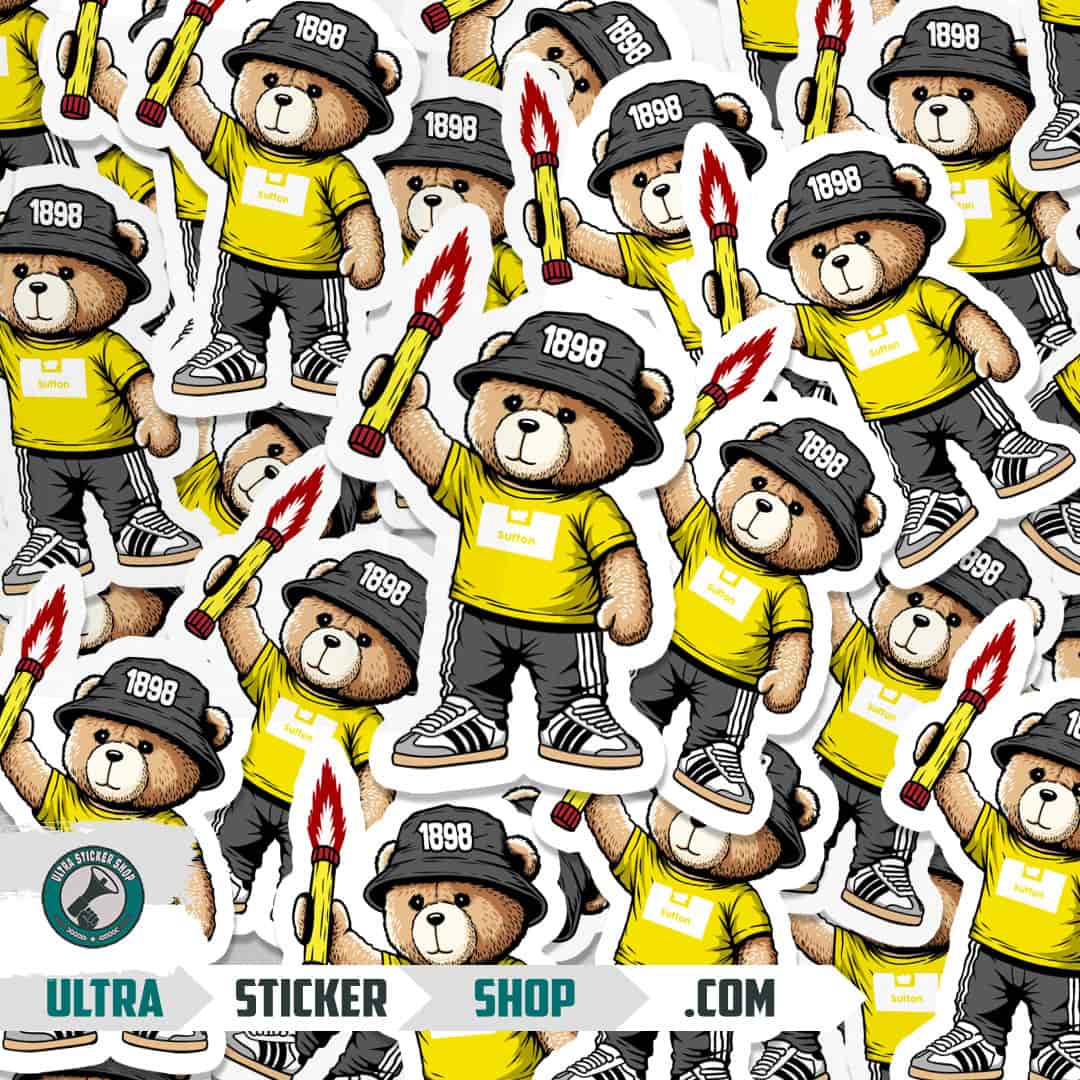 Sutton 1898 bear Stickers