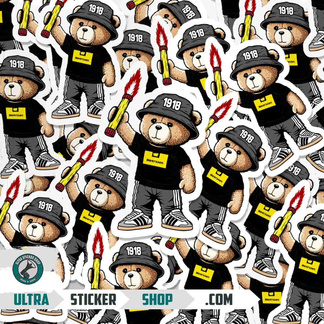 Meerssen 1918 bear Stickers
