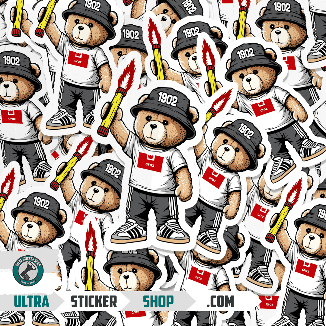 Graz 1902 bear Stickers