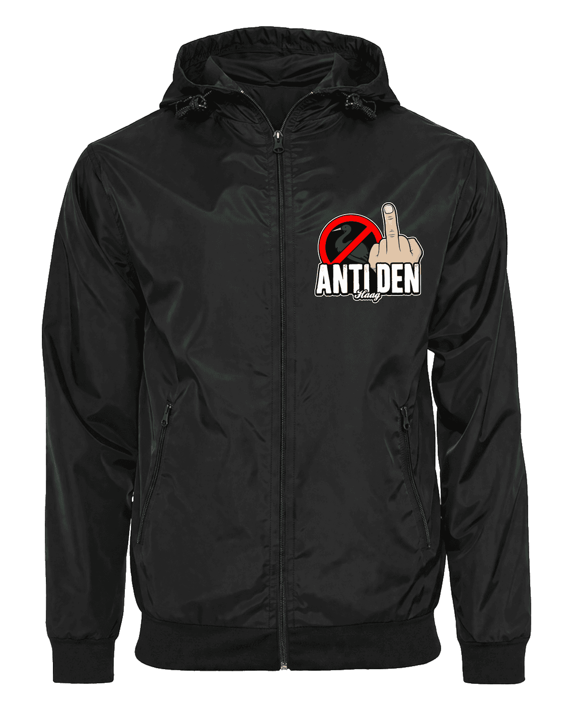 Anti Den Haag Jacket with Zip-Off Balaclava