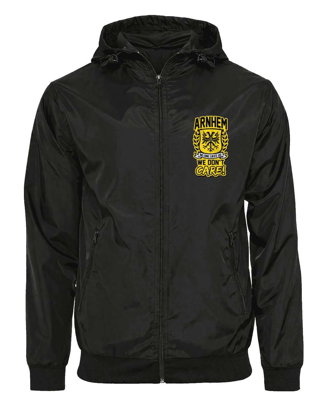Arnhem no one likes us we don't care! Jacket with Zip-Off Balaclava