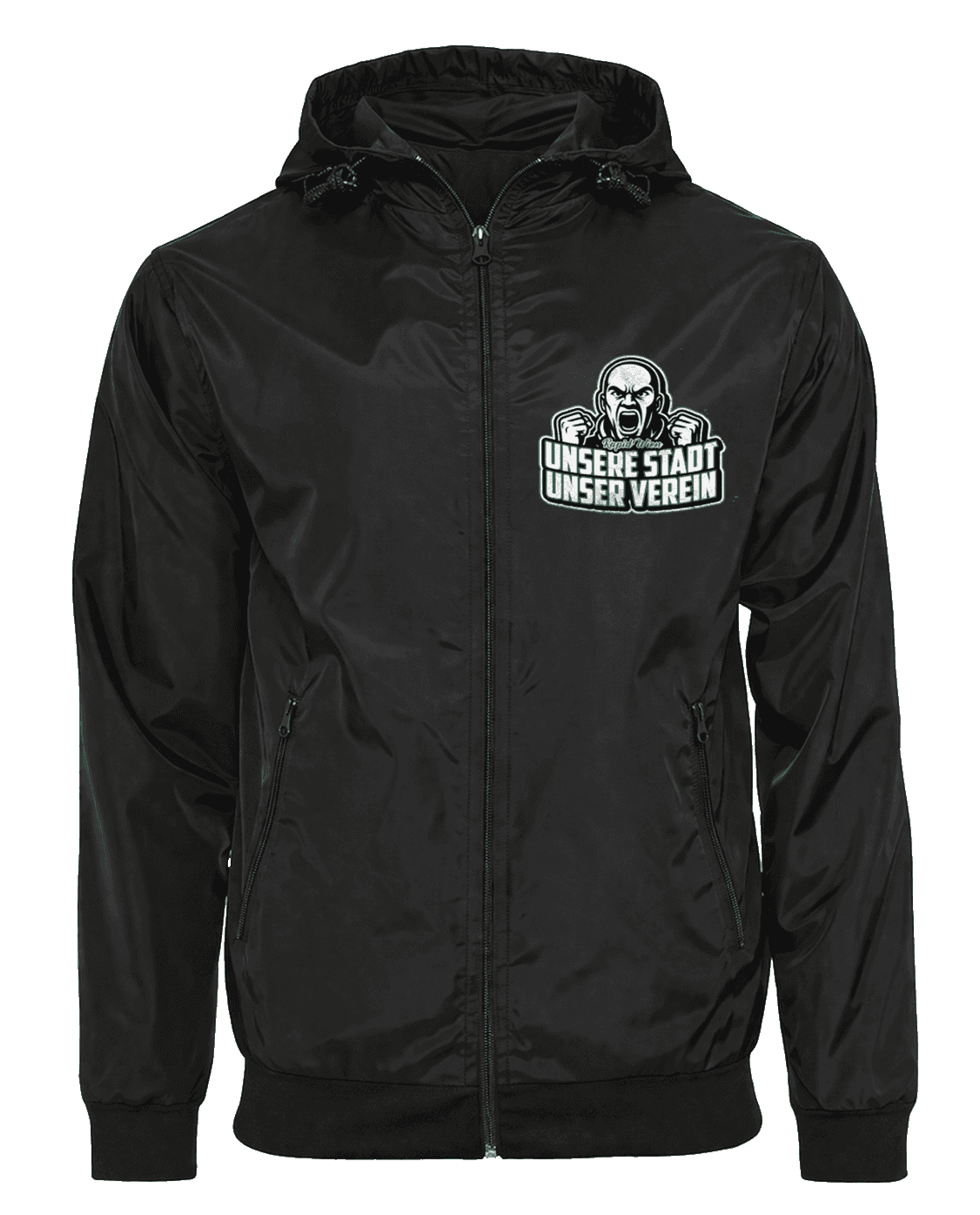 Rapid Wien Unsere Stadt unser verein Jacket with Zip-Off Balaclava