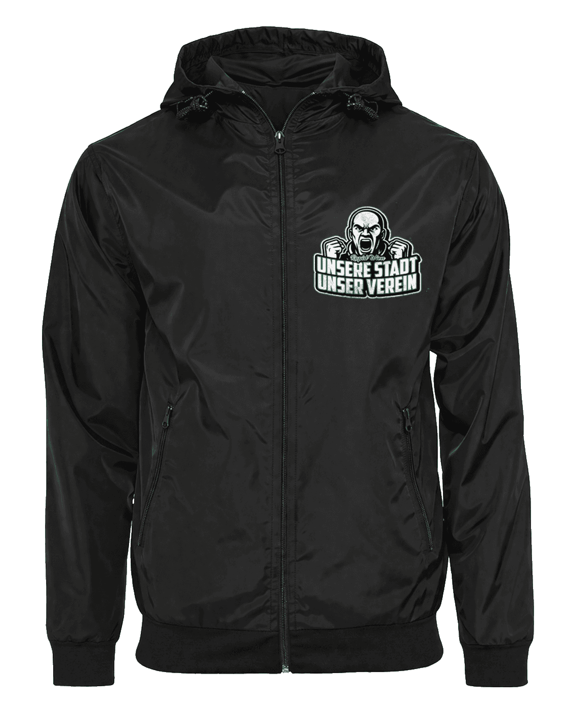 Rapid Wien Unsere Stadt unser verein Jacket with Zip-Off Balaclava