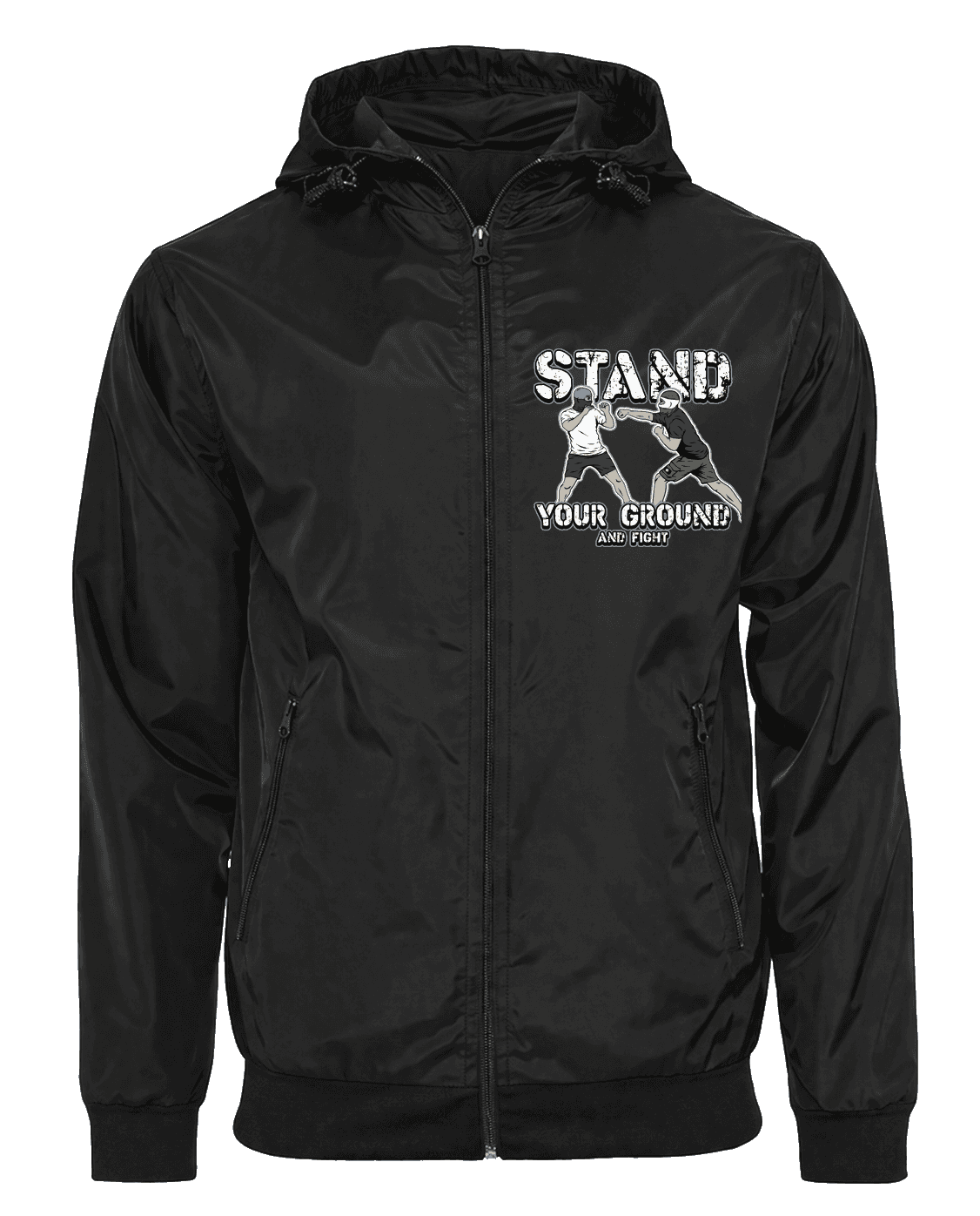 Stand Your Ground And Fight Jacket with Zip-Off Balaclava