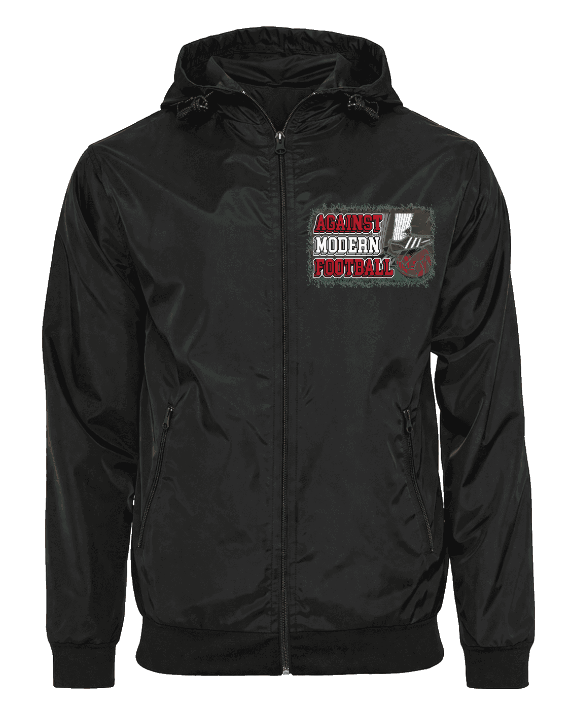 Against modern football Jacket with Zip-Off Balaclava