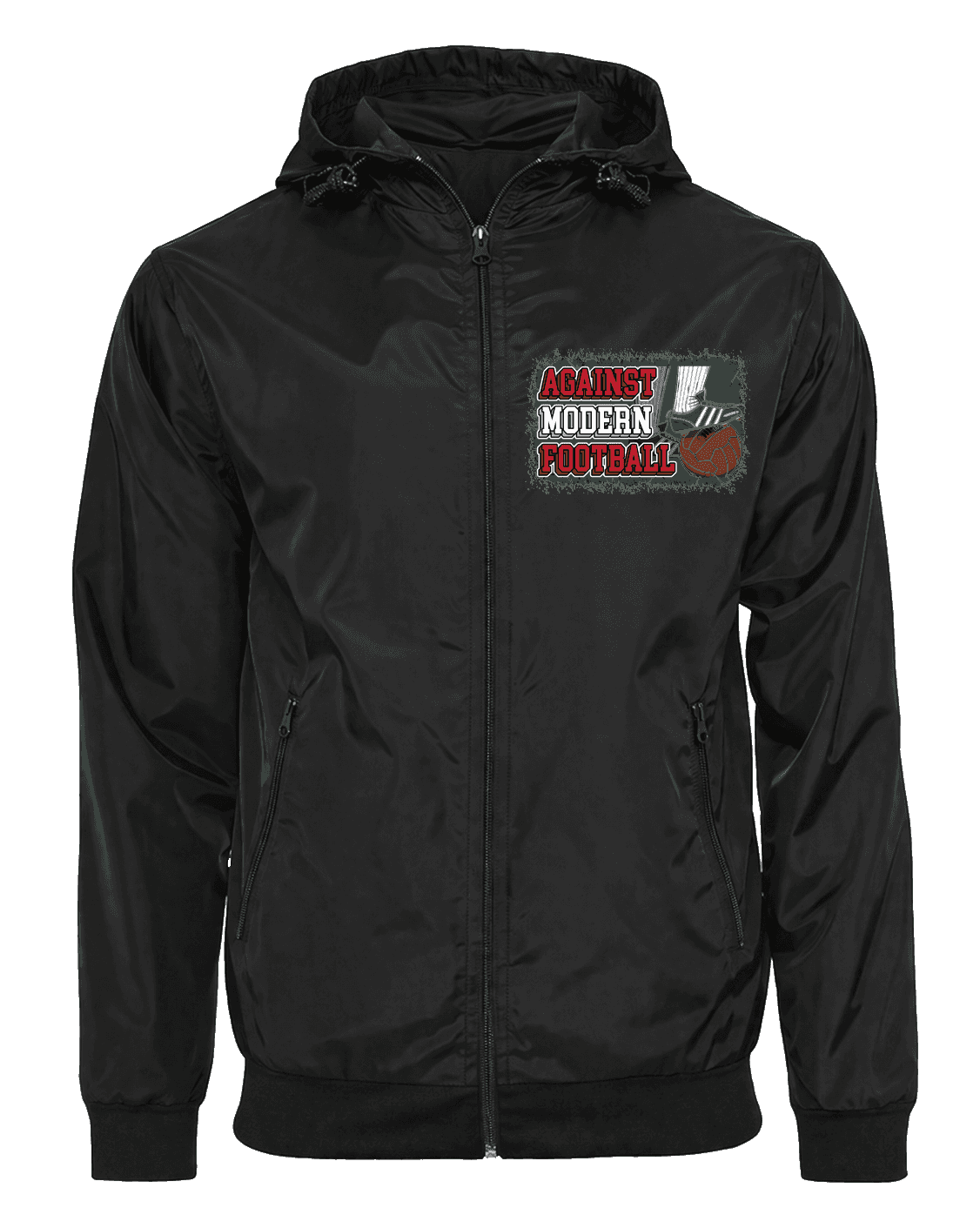 Against modern football Jacket with Zip-Off Balaclava