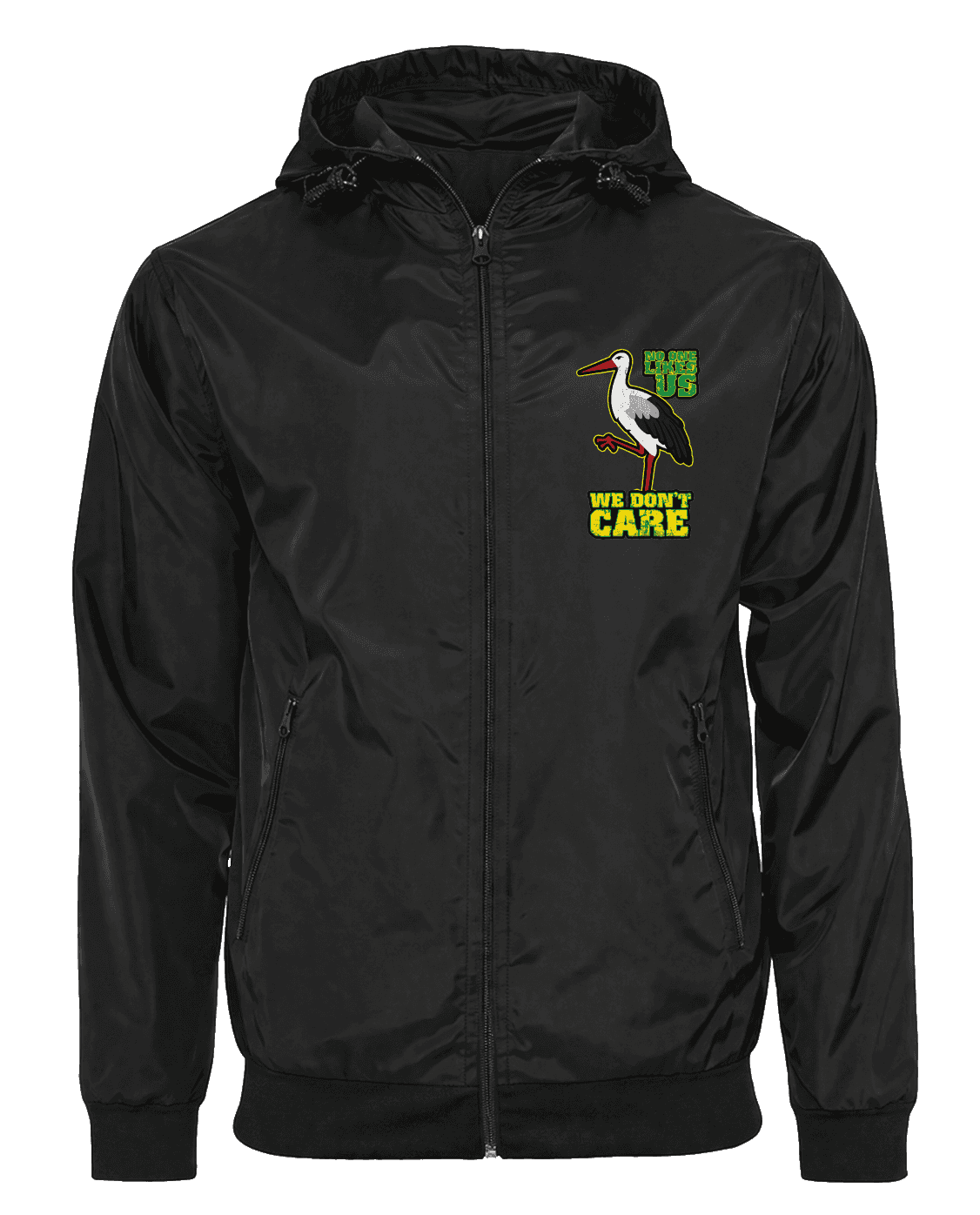 No one likes us we don't care- Den Haag Jacket with Zip-Off Balaclava