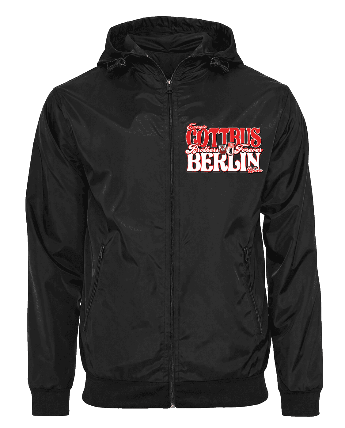 Cottbus brothers forever Berlin Jacket with Zip-Off Balaclava