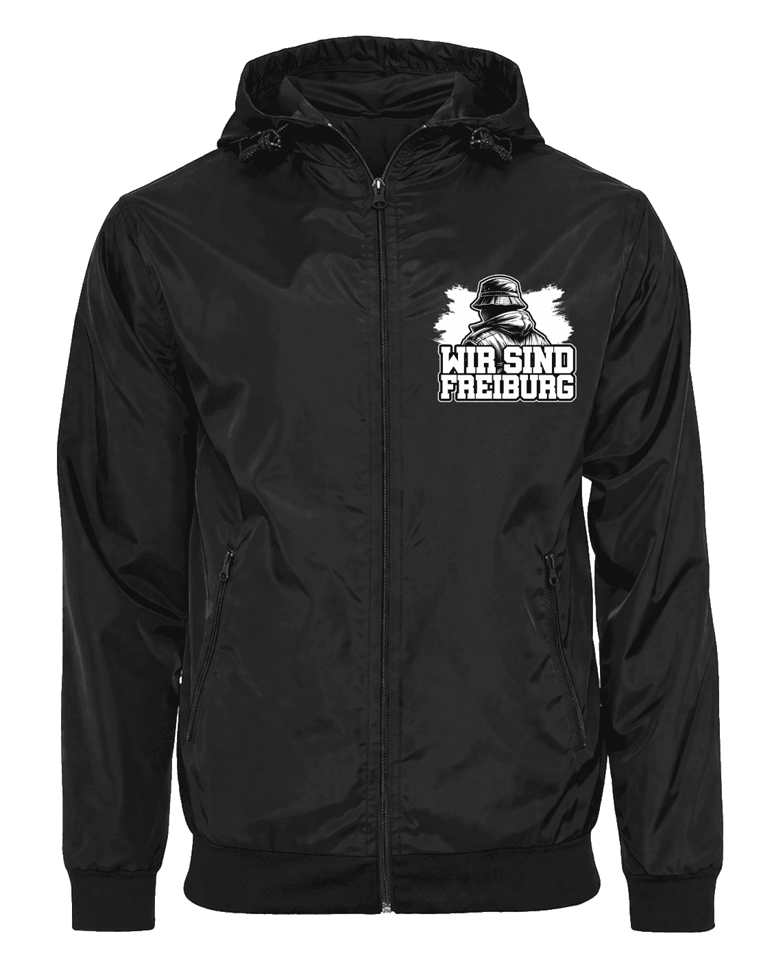 Wir sind Freiburg Jacket with Zip-Off Balaclava