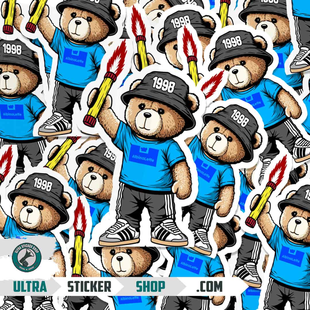 AlbinoLeffe 1998 bear Stickers