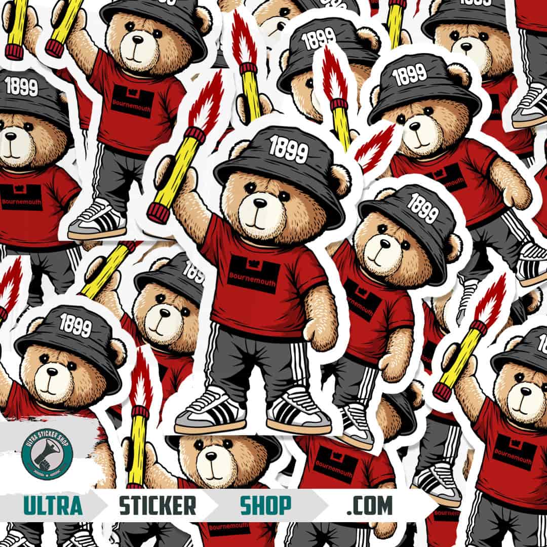Bournemouth 1899 bear Stickers