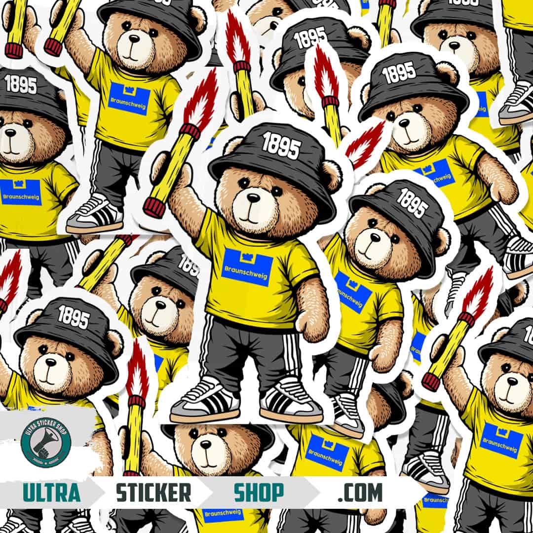 Braunschweig 1895 bear Stickers