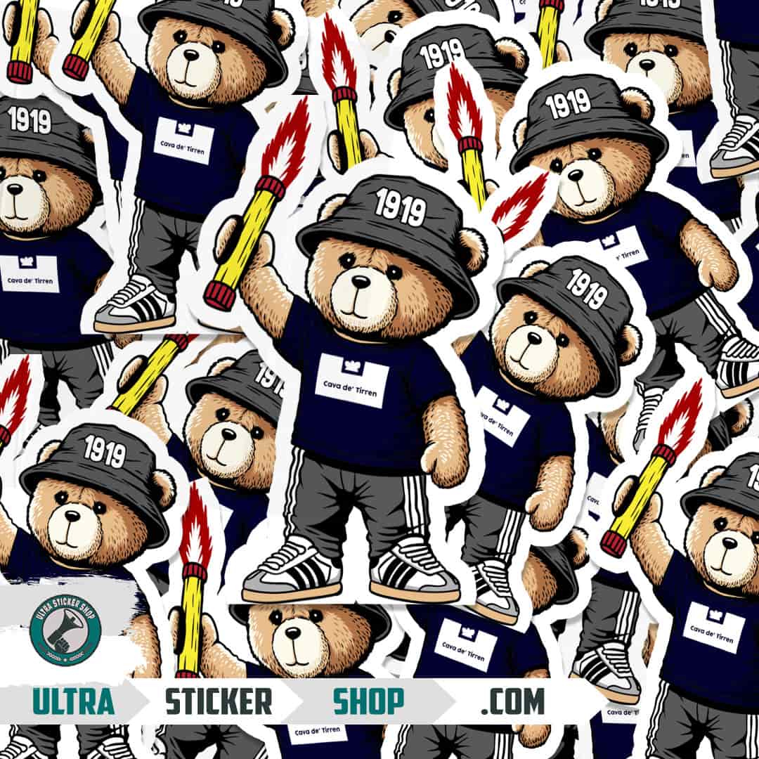 Cava de' Tirren 1919 bear Stickers