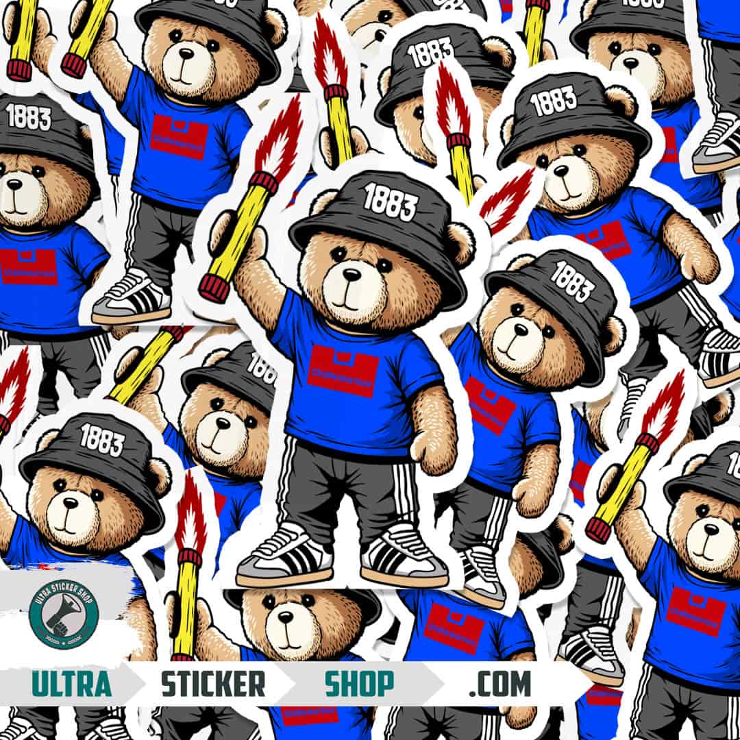 Châteauroux 1883 bear Stickers