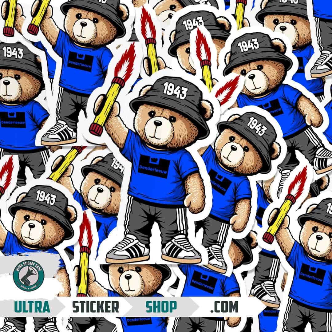 Denderleeuw 1943 bear Stickers