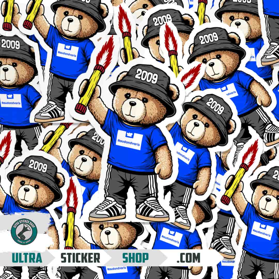 Raudondvaris 2009 bear Stickers