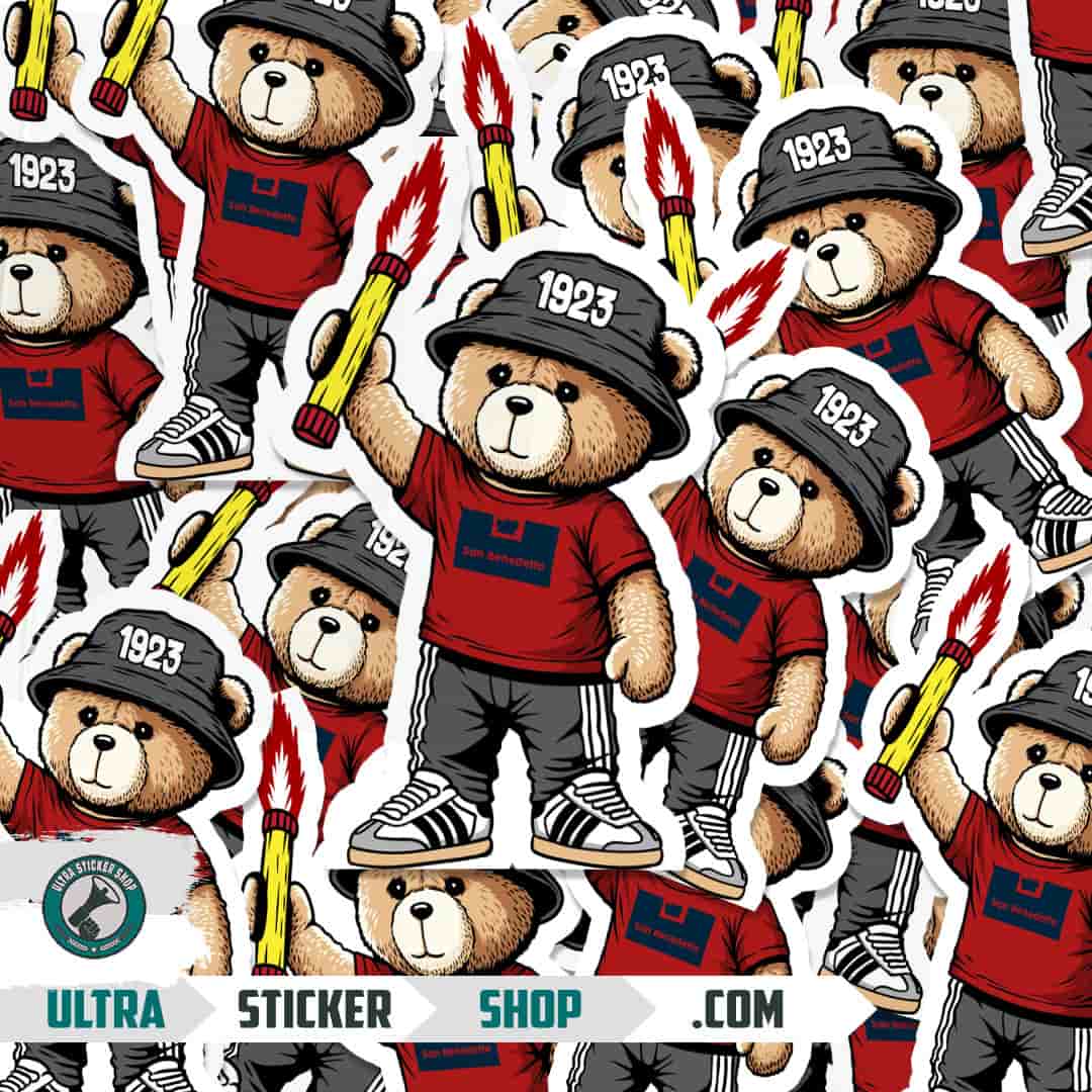San Benedetto 1923 bear Stickers