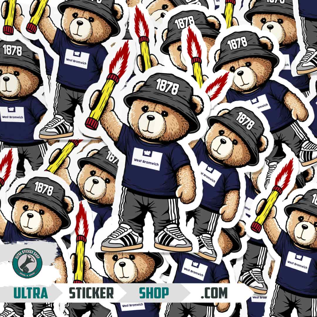 West Bromwich 1878 bear Stickers