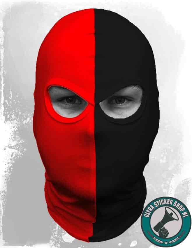 red-black Balaclava