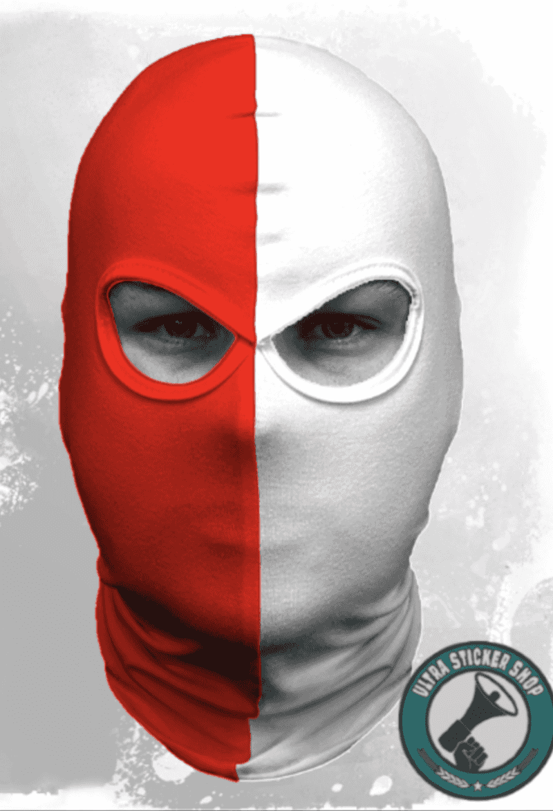 Red-white Balaclava