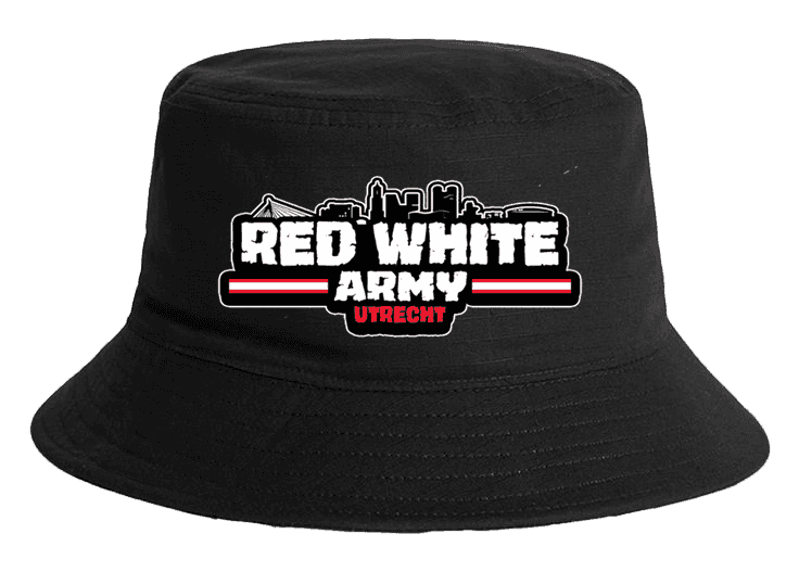 Red white army Utrecht Bucket Hat