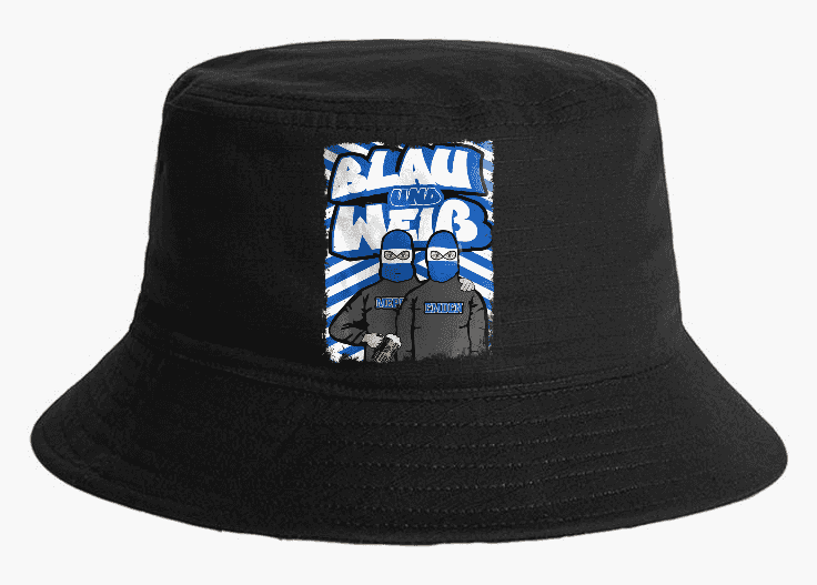 Blau und Weiß Bucket Hat