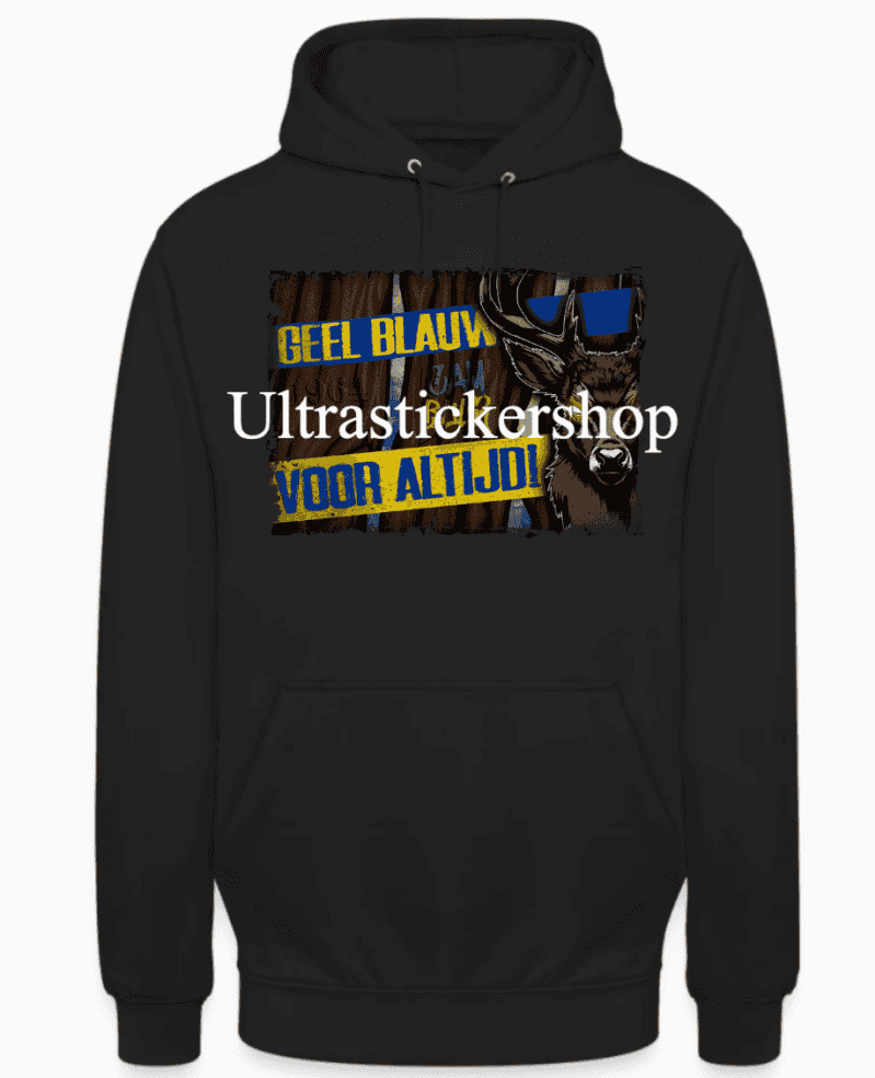 Geel blauw voor altijd Hoodie