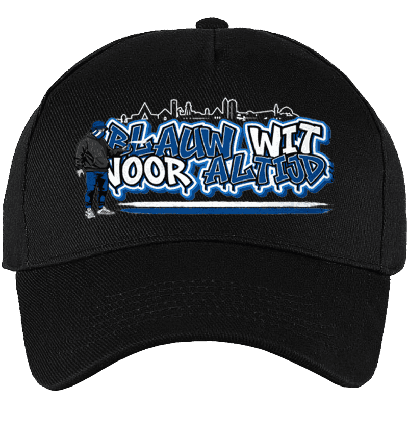 Blauw wit voor altijd Cap